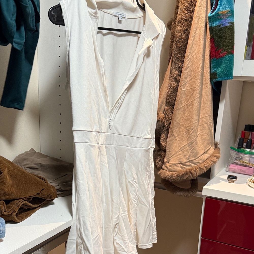 WeWoreWhat White Mini Tennis Dress